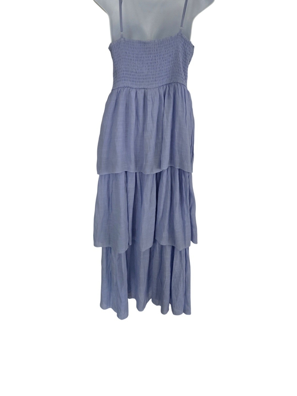 Rebellion Lavender Blue Tiered Backless Maxi Dress - Picture 2 of 3